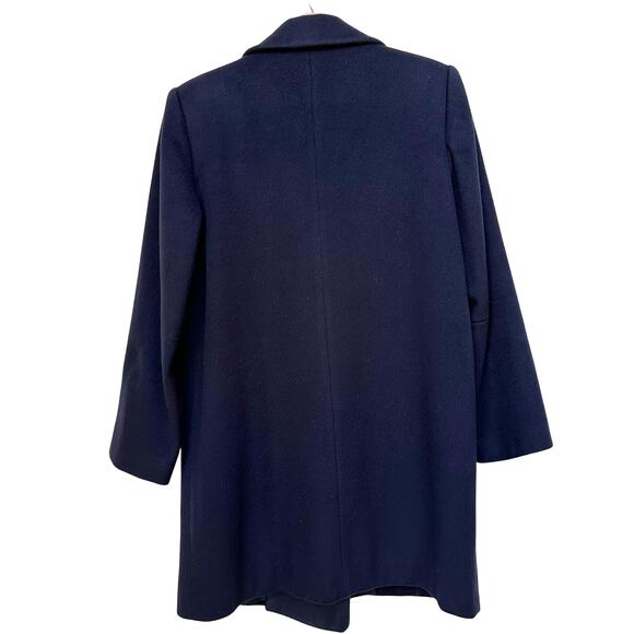 Vintage Forecaster of Boston Navy Wool Coat Size 6 Made in USA - Picture 3 of 6